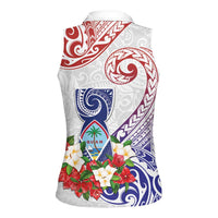 Happy Guam Santa Marian Kamalen Day Women Sleeveless Polo Shirt LT05 - Polynesian Pride