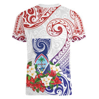 Happy Guam Santa Marian Kamalen Day Women V-Neck T-Shirt LT05 - Polynesian Pride
