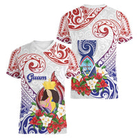 Happy Guam Santa Marian Kamalen Day Women V-Neck T-Shirt LT05 - Polynesian Pride