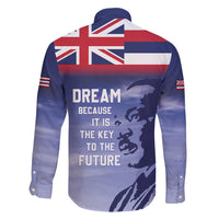 Hawaii MLK Day Family Matching Long Sleeve Bodycon Dress and Hawaiian Shirt