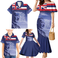 Hawaii MLK Day Family Matching Mermaid Dress and Hawaiian Shirt LT05 - Polynesian Pride