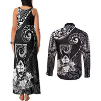 Guam MLK Day Couples Matching Tank Maxi Dress and Long Sleeve Button Shirt The Legacy Of MLK LT05 - Polynesian Pride