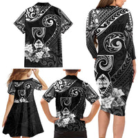 Guam MLK Day Family Matching Long Sleeve Bodycon Dress and Hawaiian Shirt The Legacy Of MLK LT05 - Polynesian Pride
