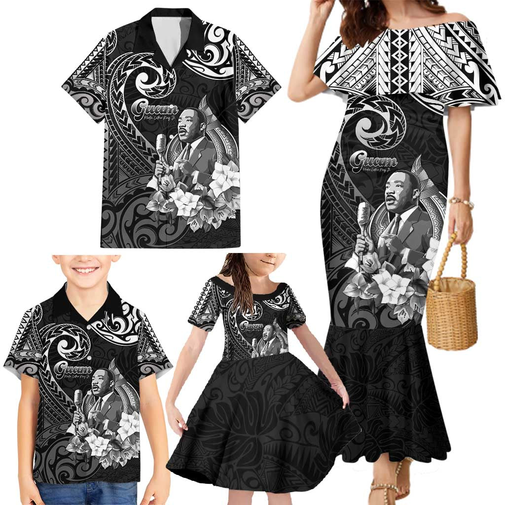 Guam MLK Day Family Matching Mermaid Dress and Hawaiian Shirt The Legacy Of MLK LT05 - Polynesian Pride