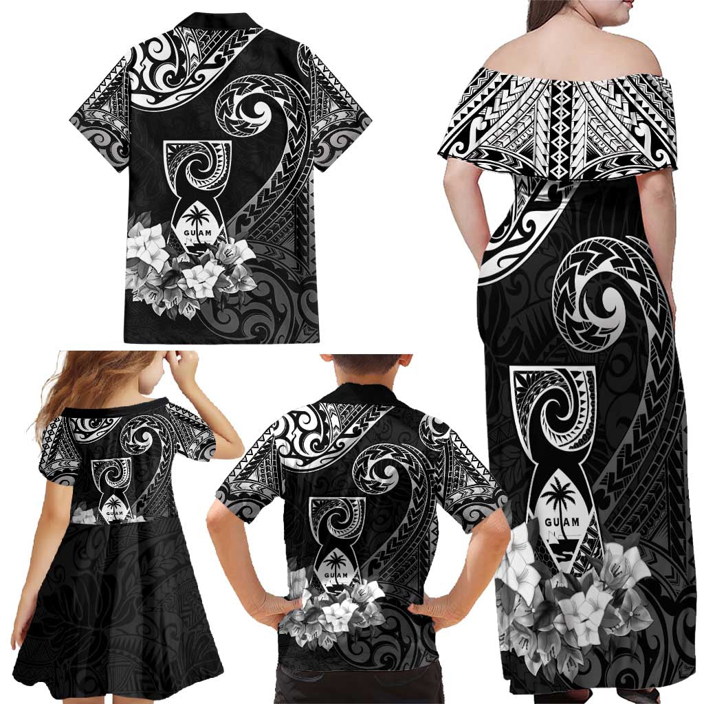 Guam MLK Day Family Matching Off Shoulder Maxi Dress and Hawaiian Shirt The Legacy Of MLK LT05 - Polynesian Pride