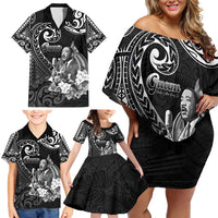 Guam MLK Day Family Matching Off Shoulder Short Dress and Hawaiian Shirt The Legacy Of MLK LT05 - Polynesian Pride
