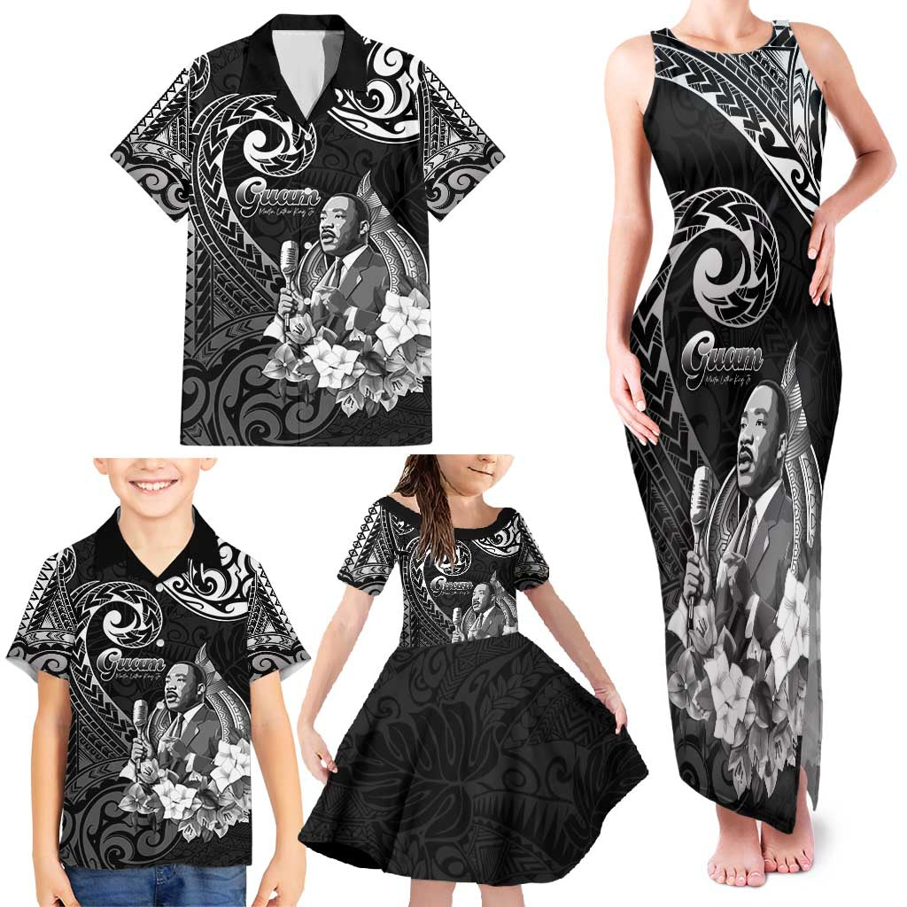 Guam MLK Day Family Matching Tank Maxi Dress and Hawaiian Shirt The Legacy Of MLK LT05 - Polynesian Pride