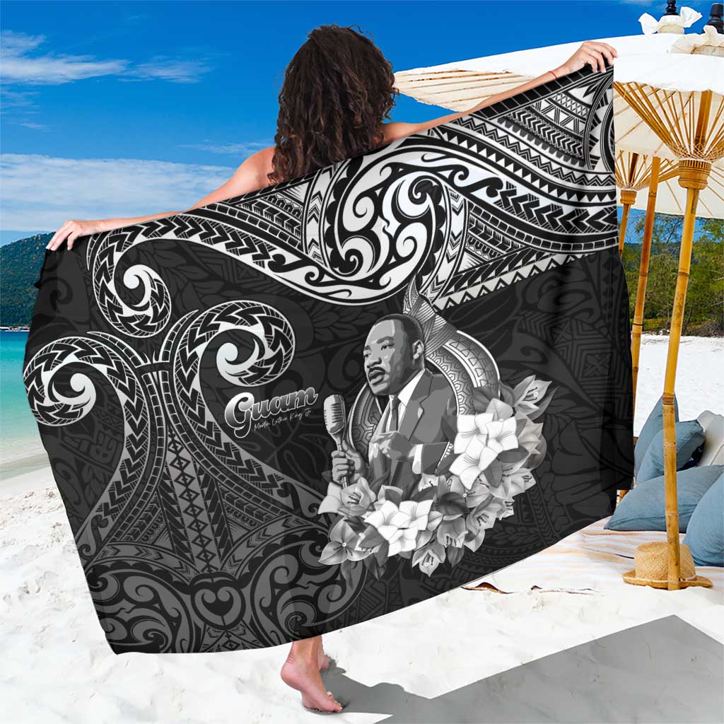 Guam MLK Day Sarong The Legacy Of MLK LT05 One Size 44 x 66 inches Black - Polynesian Pride