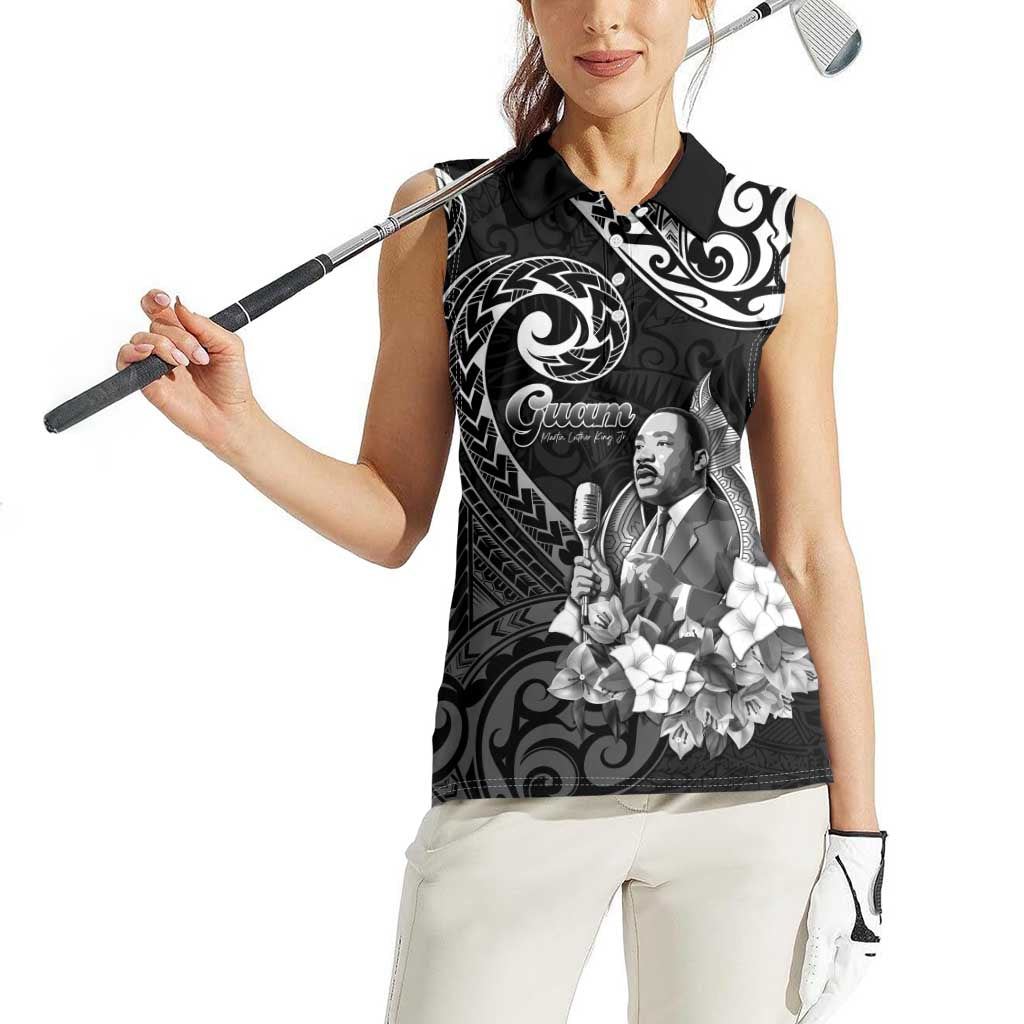 Guam MLK Day Women Sleeveless Polo Shirt The Legacy Of MLK LT05 - Polynesian Pride