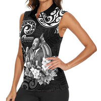 Guam MLK Day Women Sleeveless Polo Shirt The Legacy Of MLK LT05 - Polynesian Pride