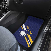 Happy Nauru Independence Day Car Mats Polynesian Pattern