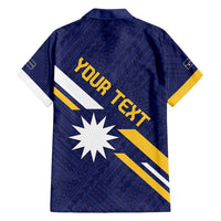 Personalised Happy Nauru Independence Day Family Matching Long Sleeve Bodycon Dress and Hawaiian Shirt Polynesian Pattern LT05 - Polynesian Pride