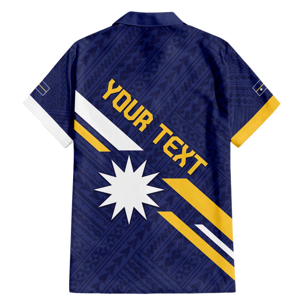 Personalised Happy Nauru Independence Day Family Matching Short Sleeve Bodycon Dress and Hawaiian Shirt Polynesian Pattern LT05 - Polynesian Pride