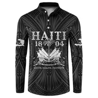 Haiti 1804 Button Sweatshirt Polynesian Silver Neg Maron