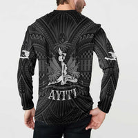 Haiti 1804 Button Sweatshirt Polynesian Silver Neg Maron