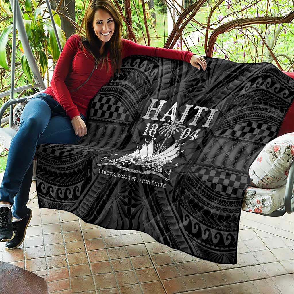 Haiti 1804 Quilt Polynesian Silver Neg Maron