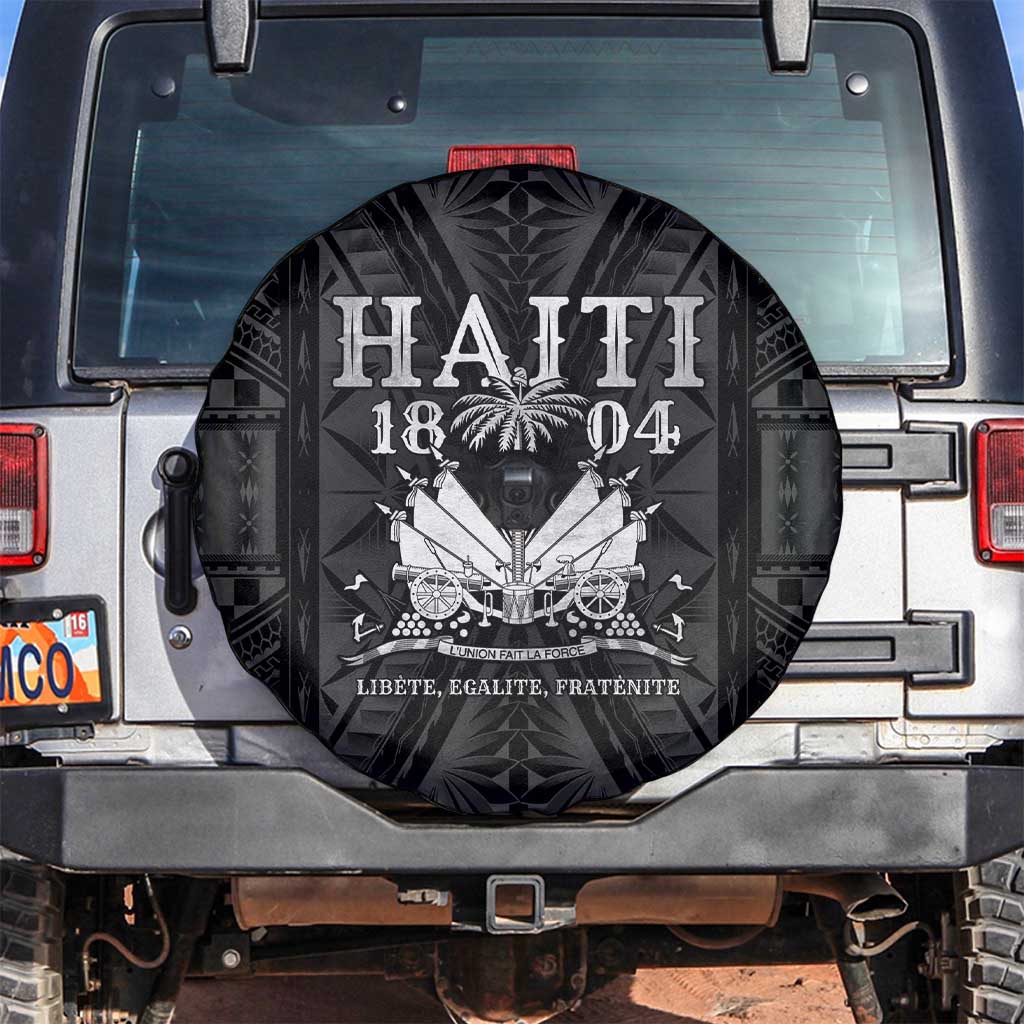 Haiti 1804 Spare Tire Cover Polynesian Silver Neg Maron LT05 Silver - Polynesian Pride