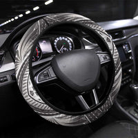 Haiti 1804 Steering Wheel Cover Polynesian Silver Neg Maron