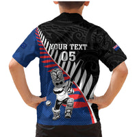 Custom New Zealand Auckland Cricket Family Matching Mermaid Dress and Hawaiian Shirt With Maori Pattern LT05 - Polynesian Pride