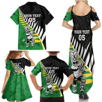 Custom New Zealand Central Districts Cricket Family Matching Summer Maxi Dress and Hawaiian Shirt With Maori Pattern LT05 - Polynesian Pride