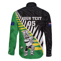 Custom New Zealand Central Districts Cricket Family Matching Summer Maxi Dress and Hawaiian Shirt With Maori Pattern LT05 - Polynesian Pride