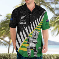 Custom New Zealand Central Districts Cricket Hawaiian Shirt With Maori Pattern LT05 - Polynesian Pride