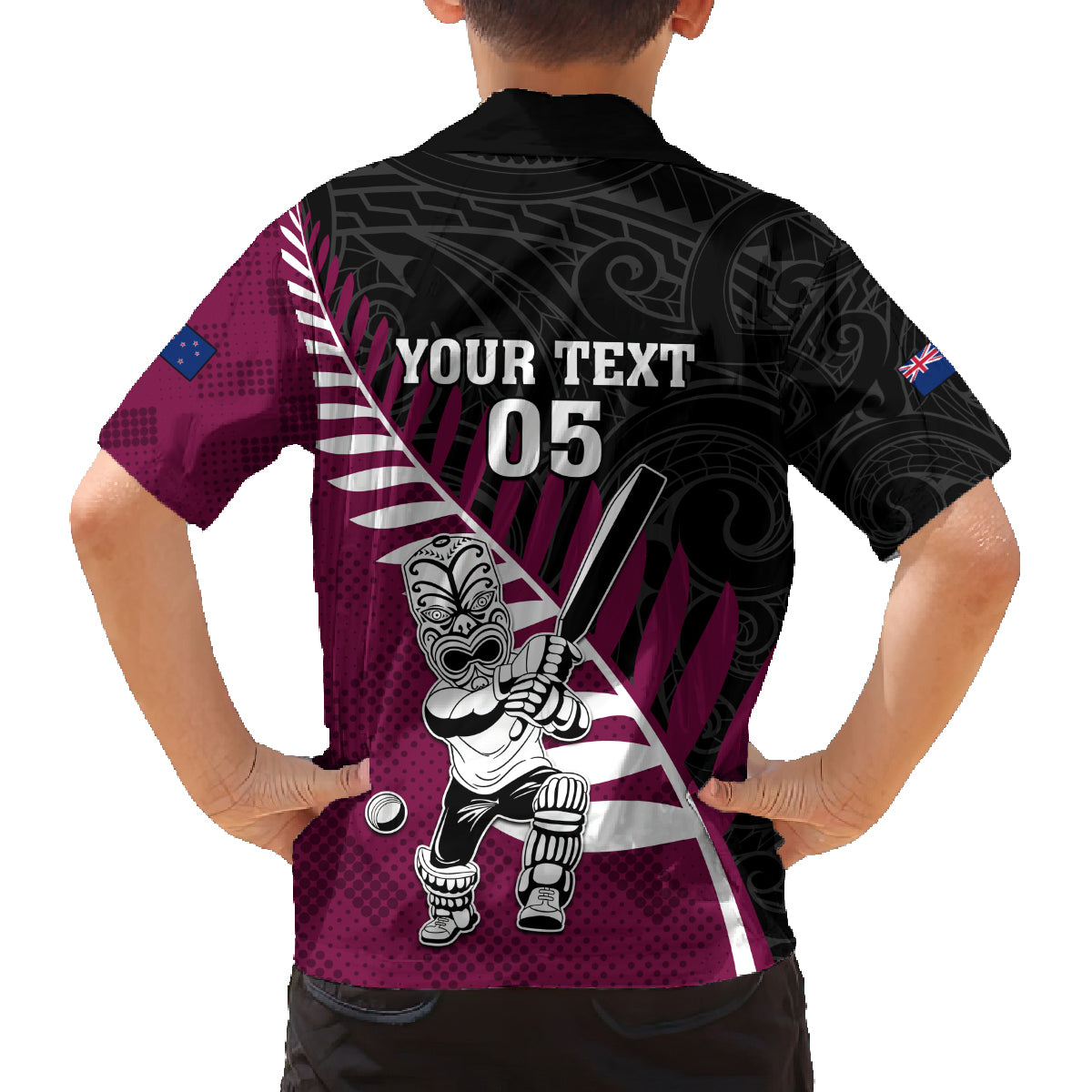 Custom New Zealand Northern Districts Cricket Family Matching Long Sleeve Bodycon Dress and Hawaiian Shirt With Maori Pattern LT05 - Polynesian Pride