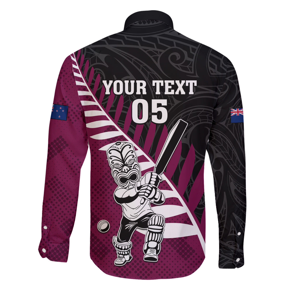 Custom New Zealand Northern Districts Cricket Family Matching Off The Shoulder Long Sleeve Dress and Hawaiian Shirt With Maori Pattern LT05 - Polynesian Pride