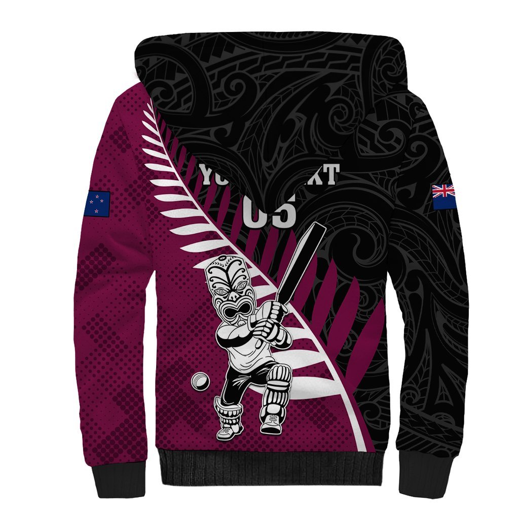 Custom New Zealand Northern Districts Cricket Sherpa Hoodie With Maori Pattern LT05 - Polynesian Pride