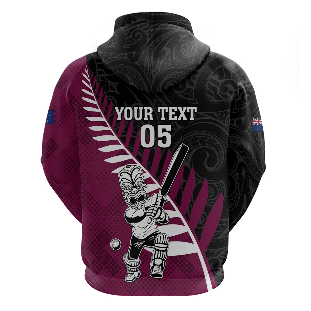 Custom New Zealand Northern Districts Cricket Zip Hoodie With Maori Pattern