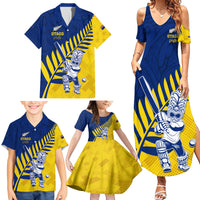 Custom New Zealand Otago Cricket Family Matching Summer Maxi Dress and Hawaiian Shirt With Maori Pattern LT05 - Polynesian Pride