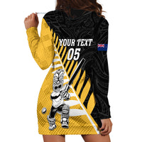 Custom New Zealand Wellington Cricket Hoodie Dress With Maori Pattern LT05 - Polynesian Pride