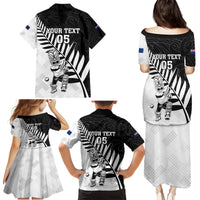 Custom New Zealand Cricket Family Matching Puletasi and Hawaiian Shirt With Maori Pattern LT05 - Polynesian Pride