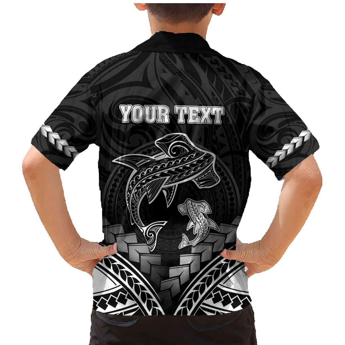 Personalised Happy Father's Day Family Matching Mermaid Dress and Hawaiian Shirt I Love You Dad Polynesian Style LT05 - Polynesian Pride