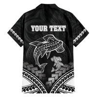 Personalised Happy Father's Day Family Matching Short Sleeve Bodycon Dress and Hawaiian Shirt I Love You Dad Polynesian Style LT05 - Polynesian Pride