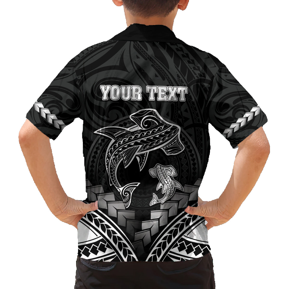 Personalised Happy Father's Day Family Matching Tank Maxi Dress and Hawaiian Shirt I Love You Dad Polynesian Style LT05 - Polynesian Pride