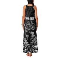 Personalised Happy Father's Day Family Matching Tank Maxi Dress and Hawaiian Shirt I Love You Dad Polynesian Style LT05 - Polynesian Pride