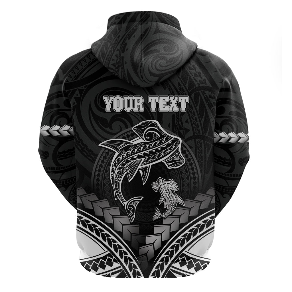 Personalised Happy Father's Day Zip Hoodie I Love You Dad Polynesian Style LT05 - Polynesian Pride