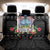 Guam Chamorro Back Car Seat Cover Tribal Latte Stone With Dolphins Black