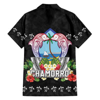 Guam Chamorro Family Matching Off Shoulder Maxi Dress and Hawaiian Shirt Tribal Latte Stone With Dolphins Black LT05 - Polynesian Pride