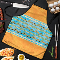 Hawaii Humuhumu Fish Maile Pikake Lei Apron Tribal Tapa Orange Version LT05 Orange - Polynesian Pride