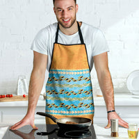 Hawaii Humuhumu Fish Maile Pikake Lei Apron Tribal Tapa Orange Version LT05 - Polynesian Pride