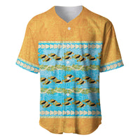 Hawaii Humuhumu Fish Maile Pikake Lei Baseball Jersey Tribal Tapa Orange Version LT05 Orange - Polynesian Pride