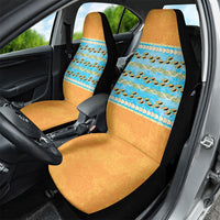 Hawaii Humuhumu Fish Maile Pikake Lei Car Seat Cover Tribal Tapa Orange Version LT05 - Polynesian Pride