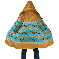 Hawaii Humuhumu Fish Maile Pikake Lei Cloak Tribal Tapa Orange Version LT05 Unisex Orange - Polynesian Pride