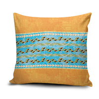 Hawaii Humuhumu Fish Maile Pikake Lei Pillow Cover Tribal Tapa Orange Version LT05 Orange - Polynesian Pride