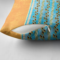 Hawaii Humuhumu Fish Maile Pikake Lei Pillow Cover Tribal Tapa Orange Version LT05 - Polynesian Pride