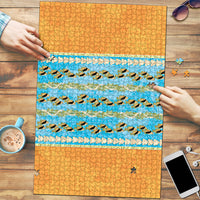 Hawaii Humuhumu Fish Maile Pikake Lei Puzzle Tribal Tapa Orange Version LT05 Orange - Polynesian Pride