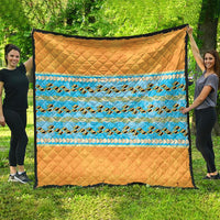 Hawaii Humuhumu Fish Maile Pikake Lei Quilt Tribal Tapa Orange Version LT05 - Polynesian Pride
