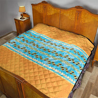 Hawaii Humuhumu Fish Maile Pikake Lei Quilt Tribal Tapa Orange Version LT05 - Polynesian Pride